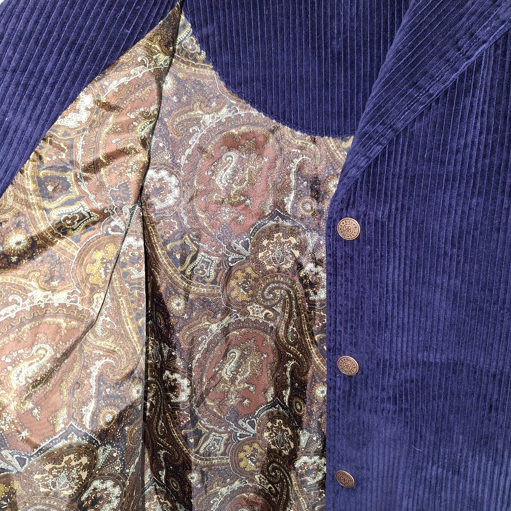 BILL BLASS Large Corduroy Coat
